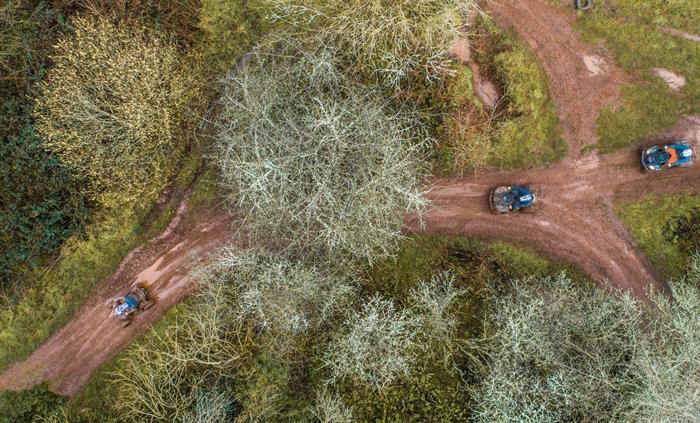 Drone shot of Trail Ride